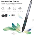 HUION Inspiroy H640P Drawing Tablet, 6x4 inch Digital Art with Battery-Free Stylus, 8192 Pen Pressure, 6 Hot Keys, Graphics Tablet for Drawing, Writing, Design, Teaching, Work...