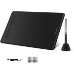 HUION Inspiroy H640P Drawing Tablet, 6x4 inch Digital Art with Battery-Free Stylus, 8192 Pen Pressure, 6 Hot Keys, Graphics Tablet for Drawing, Writing, Design, Teaching, Work...