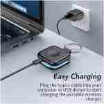 HUOTO Portable Charger for Apple Watch,Wireless Magnetic iWatch Charger 1200mAh Power Bank Travel Keychain Accessories Smart Chargers for Apple Watch Series...