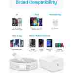 i Phone 16 15 Charger Fast Charging-20W USB C Power Brick with 6Ft Type-C to C Cable for IP 16/16 Pro/16 Plus/16 Pro Max/15/15 Pro/15 Plus/15 Pro Max, i Pad Pro/Air & More