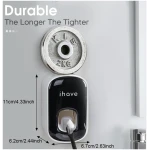 iHave Automatic Toothpaste Dispenser - Smart Bathroom Accessories with Dual-Position Technology and Sturdy Adhesive Strip, Stylish Bathroom Decor and Accessories