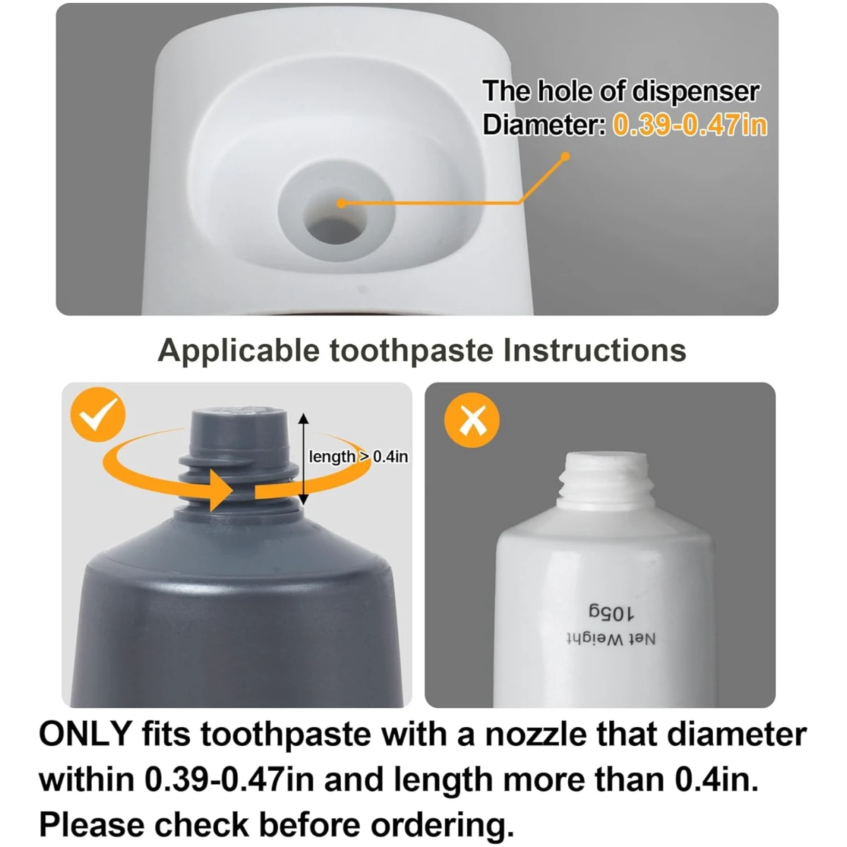 iHave Automatic Toothpaste Dispenser - Smart Bathroom Accessories with Dual-Position Technology and Sturdy Adhesive Strip, Stylish Bathroom Decor and Accessories