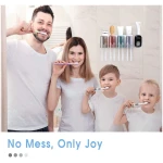 iHave Automatic Toothpaste Dispenser - Smart Bathroom Accessories with Dual-Position Technology and Sturdy Adhesive Strip, Stylish Bathroom Decor and Accessories