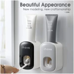 iHave Automatic Toothpaste Dispenser - Smart Bathroom Accessories with Dual-Position Technology and Sturdy Adhesive Strip, Stylish Bathroom Decor and Accessories