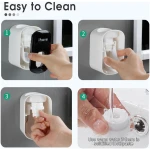 iHave Automatic Toothpaste Dispenser - Smart Bathroom Accessories with Dual-Position Technology and Sturdy Adhesive Strip, Stylish Bathroom Decor and Accessories