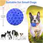 Indestructible Squeaky Dog Ball, Relieves Anxiety, Cleans Teeth, Interactive Chew Toy for Aggressive Chewers, Dog Toy for Large Breeds, Outdoor Waterproof