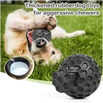Indestructible Squeaky Dog Balls, Dog Toys for Aggressive Chewers Large Breed for Relieving Anxiety, Tough Dog Chew Toys Balls for Aggressive Chewers, Outdoor Squeaky Dog Toys...