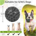 Indestructible Squeaky Dog Balls, Dog Toys for Aggressive Chewers Large Breed for Relieving Anxiety, Tough Dog Chew Toys Balls for Aggressive Chewers, Outdoor Squeaky Dog Toys...