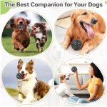 Indestructible Squeaky Dog Balls, Dog Toys for Aggressive Chewers Large Breed for Relieving Anxiety, Tough Dog Chew Toys Balls for Aggressive Chewers, Outdoor Squeaky Dog Toys...