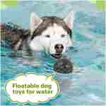 Indestructible Squeaky Dog Balls, Dog Toys for Aggressive Chewers Large Breed for Relieving Anxiety, Tough Dog Chew Toys Balls for Aggressive Chewers, Outdoor Squeaky Dog Toys...