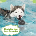 Indestructible Squeaky Dog Balls, Dog Toys for Aggressive Chewers Large Breed for Relieving Anxiety, Tough Dog Chew Toys Balls for Aggressive Chewers, Outdoor Squeaky Dog Toys...