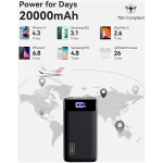 INIU Portable Charger, 22.5W 20000mAh USB C in & Out Power Bank Fast Charging, PD 3.0+QC 4.0 LED Display Phone Battery Pack Compatible with iPhone 16 15 14 13 Pro Samsung S23...