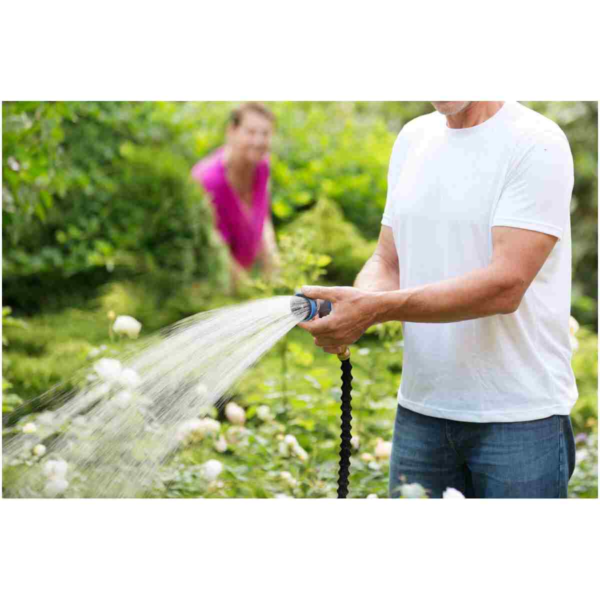 INNAV8 Garden Hose Nozzle Sprayer Heavy Duty - Features 10 Spray Patterns, THUMB CONTROL On Off Valve for Easy Water Control - HIGH Pressure Nozzle for Hose Outdoor