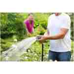 INNAV8 Garden Hose Nozzle Sprayer Heavy Duty - Features 10 Spray Patterns, THUMB CONTROL On Off Valve for Easy Water Control - HIGH Pressure Nozzle for Hose Outdoor