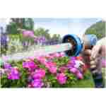 INNAV8 Garden Hose Nozzle Sprayer Heavy Duty - Features 10 Spray Patterns, THUMB CONTROL On Off Valve for Easy Water Control - HIGH Pressure Nozzle for Hose Outdoor
