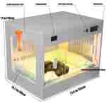 Intelligent Puppy Incubator Newborn Big Family Dog Kennel Pet Box Lab Heater Puppy Essentials Dog Crate