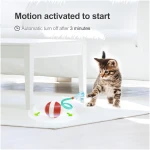 Interactive Cat Toys for Indoor Cats,The 3rd Generation Agile Moving Cat Ball with Elastic Mesh Tail,Automatic Kitten Toys for Bored Indoor Adult Cats,Motion Activated