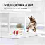 Interactive Cat Toys for Indoor Cats,The 3rd Generation Agile Moving Cat Ball with Elastic Mesh Tail,Automatic Kitten Toys for Bored Indoor Adult Cats,Motion Activated