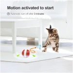 Interactive Cat Toys for Indoor Cats,The 3rd Generation Agile Moving Cat Ball with Elastic Mesh Tail,Automatic Kitten Toys for Bored Indoor Adult Cats,Motion Activated