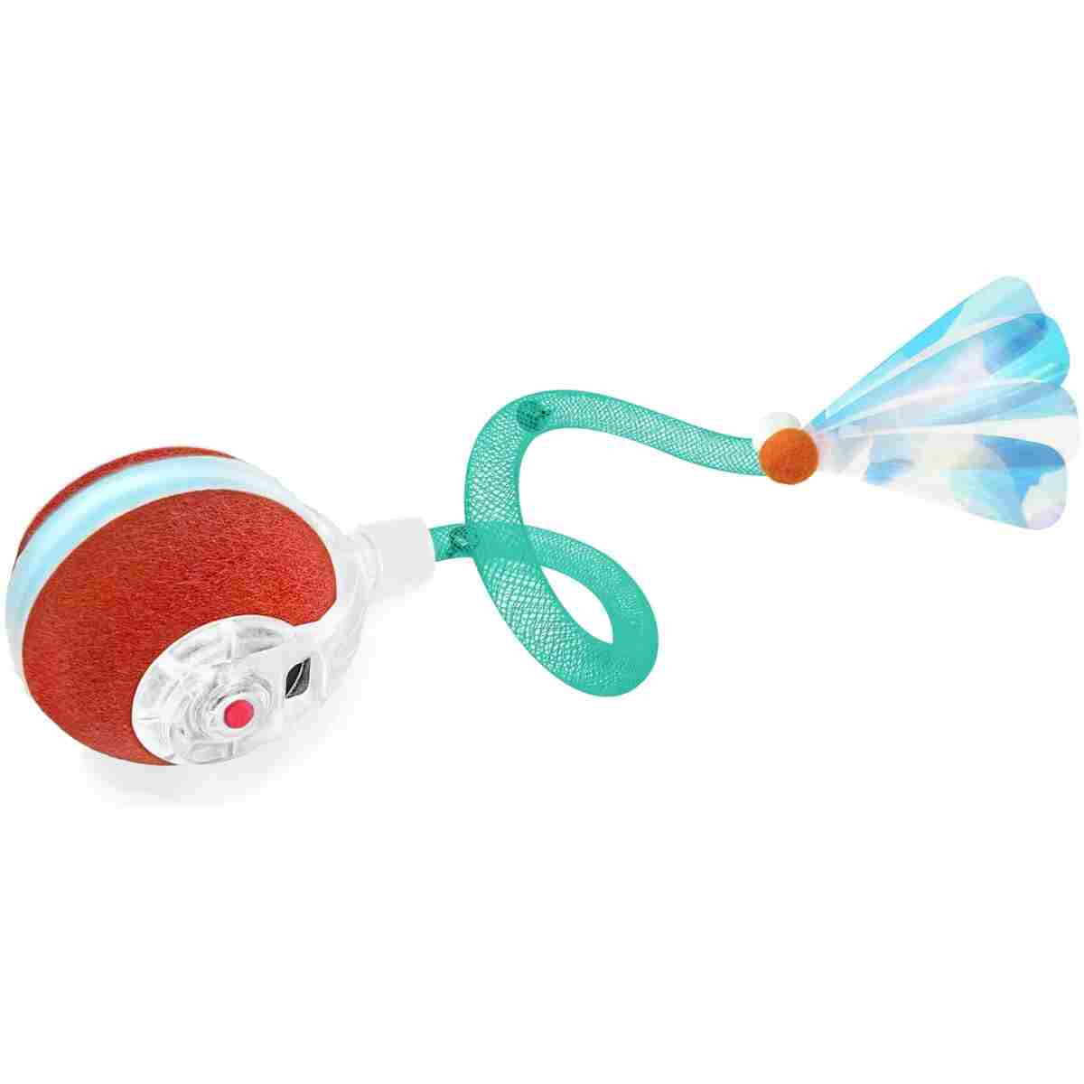 Interactive Cat Toys for Indoor Cats,The 3rd Generation Agile Moving Cat Ball with Elastic Mesh Tail,Automatic Kitten Toys for Bored Indoor Adult Cats,Motion Activated