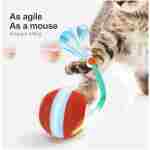Interactive Cat Toys for Indoor Cats,The 3rd Generation Agile Moving Cat Ball with Elastic Mesh Tail,Automatic Kitten Toys for Bored Indoor Adult Cats,Motion Activated