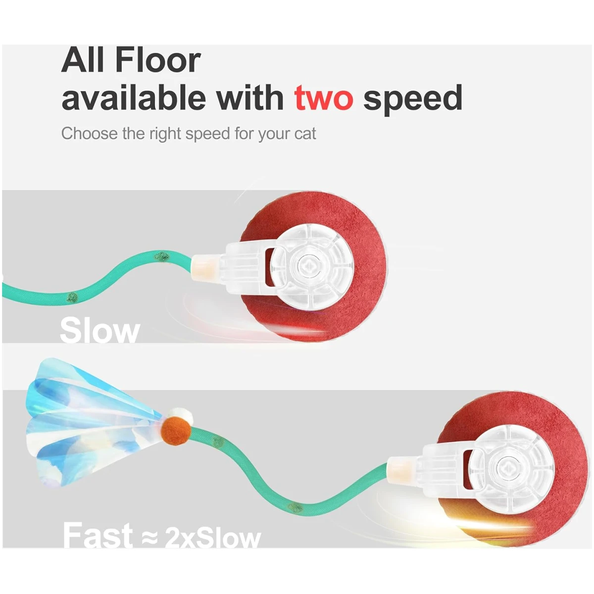 Interactive Cat Toys for Indoor Cats,The 3rd Generation Agile Moving Cat Ball with Elastic Mesh Tail,Automatic Kitten Toys for Bored Indoor Adult Cats,Motion Activated