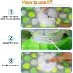 Interactive Cat Toys Rechargeable,Moving Concealed Feathers,Real Mouse Squeaky,Touch Activated Cat Kitten Toy Exercise Toys for Indoor Bored Adult Cats