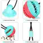 Interactive Dog Toys Tug of War, Mentally Stimulating Toys for Dogs, Puppy Teething Toys for Boredom to Keep Them Busy, Dog Puzzle Treat Food Dispensing Ball Toy for Small...