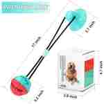 Interactive Dog Toys Tug of War, Mentally Stimulating Toys for Dogs, Puppy Teething Toys for Boredom to Keep Them Busy, Dog Puzzle Treat Food Dispensing Ball Toy for Small...
