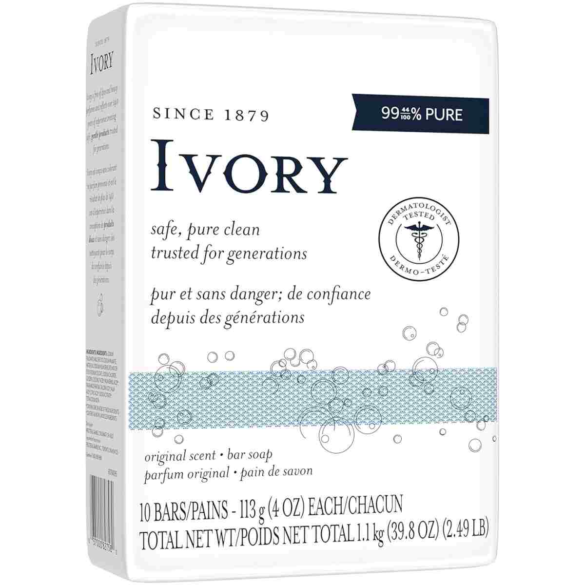 Ivory Gentle Bar Soap Original Scent 3.17 Oz., 2 Count