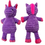 Jalousie 5 Pack Plush Toys Assortment Value Bundle Puppy Pet Mutt Squeak Toy for Medium Large Dogs