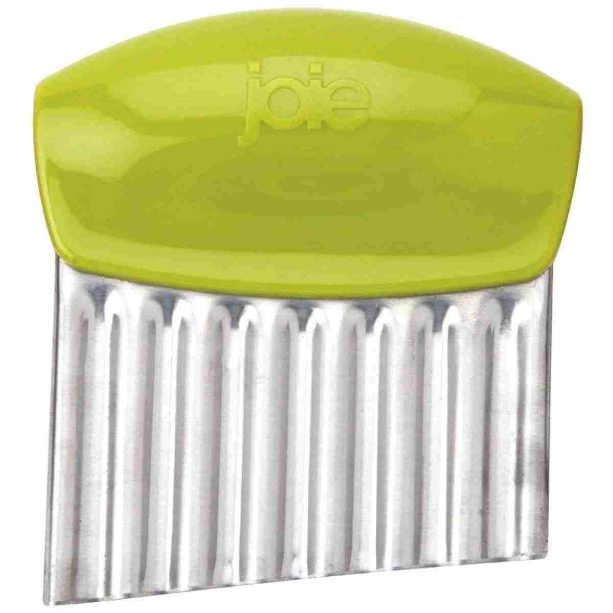 Joie Crinkle Cutter Knife, Wavy Slicer for Potatoes, Vegetables and Fruits, Great for Kids First Cutting Tool, Fun Kitchen Gadget, Stainless Steel, BPA-Free, Colors May Vary