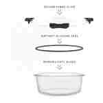 JoyJolt JoyFul 24pc(12 Airtight, Freezer Safe Food Storage Containers and 12 Lids), Pantry Kitchen Storage Containers, Glass Meal Prep Container for Lunch, Glass Storage...
