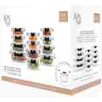 JoyJolt JoyFul 24pc(12 Airtight, Freezer Safe Food Storage Containers and 12 Lids), Pantry Kitchen Storage Containers, Glass Meal Prep Container for Lunch, Glass Storage...