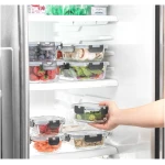 JoyJolt JoyFul 24pc(12 Airtight, Freezer Safe Food Storage Containers and 12 Lids), Pantry Kitchen Storage Containers, Glass Meal Prep Container for Lunch, Glass Storage...