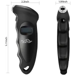 JUSTTOP Digital Tire Pressure Gauge, 150PSI 4 Setting for Cars, Trucks and Bicycles, Backlit LCD and Anti-Skid Grip for Easy and Accurate Reading(Black)