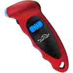 JUSTTOP Digital Tire Pressure Gauge, 150PSI 4 Setting for Cars, Trucks and Bicycles, Backlit LCD and Anti-Skid Grip for Easy and Accurate Reading(Black)