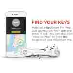 KeySmart Pro - Compact Smart Key Holder w LED Flashlight & Tile Bluetooth, EDC Key Organizer, Attach Car Key Fob, Other Mini Tools & Accessories (up to 10 Keys, White) -...