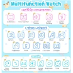 Kids Smart Watch Toys for Boys Girls – Children Watch for Kids 4-12 Years Touch Screen Watch with 15 Games Video Camera Music Player Alarm School Mode Education Birthday Gifts...