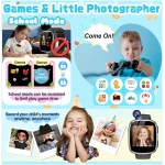 Kids Smart Watch Toys for Boys Girls – Children Watch for Kids 4-12 Years Touch Screen Watch with 15 Games Video Camera Music Player Alarm School Mode Education Birthday Gifts...
