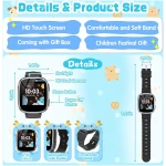 Kids Smart Watch Toys for Boys Girls – Children Watch for Kids 4-12 Years Touch Screen Watch with 15 Games Video Camera Music Player Alarm School Mode Education Birthday Gifts...
