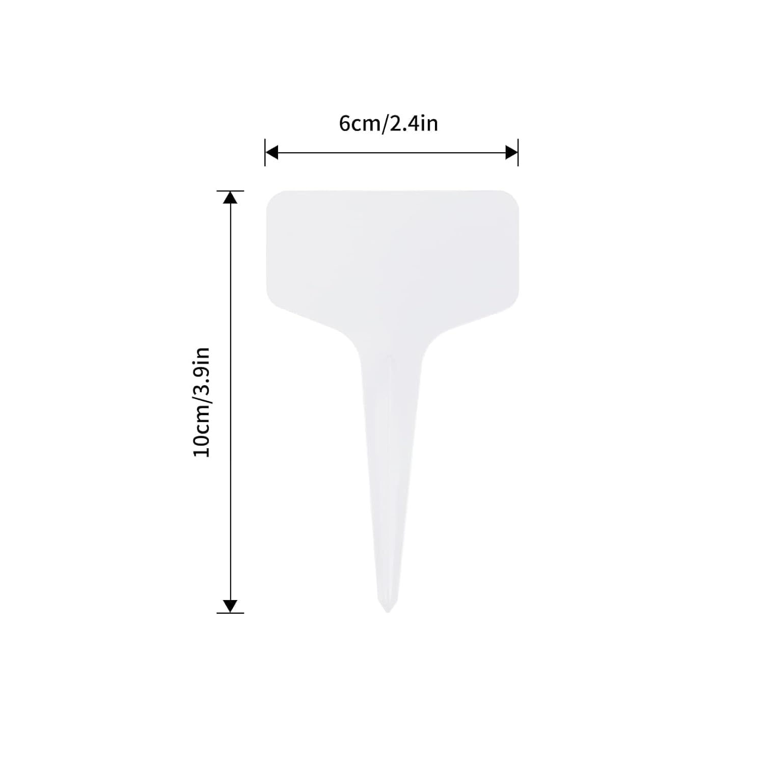 KINGLAKE 100 个 6 x10 厘米塑料植物 T 型标签苗圃花园标签