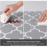 KMAT Kitchen Mat [2 PCS] Cushioned Anti-Fatigue Kitchen Rug, Waterproof Non-Slip Kitchen Mats and Rugs Heavy Duty PVC Ergonomic Comfort Foam Rug for Kitchen, Floor Home, Office,...