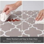 KMAT Kitchen Mat [2 PCS] Cushioned Anti-Fatigue Kitchen Rug, Waterproof Non-Slip Kitchen Mats and Rugs Heavy Duty PVC Ergonomic Comfort Foam Rug for Kitchen, Floor Home, Office,...