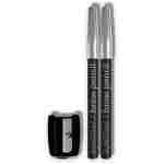 L.A. COLORS Eyeliner/Brow Pencils w/Sharpener (carded), Black CBPN222A