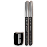 L.A. COLORS Eyeliner/Brow Pencils w/Sharpener (carded), Black CBPN222A