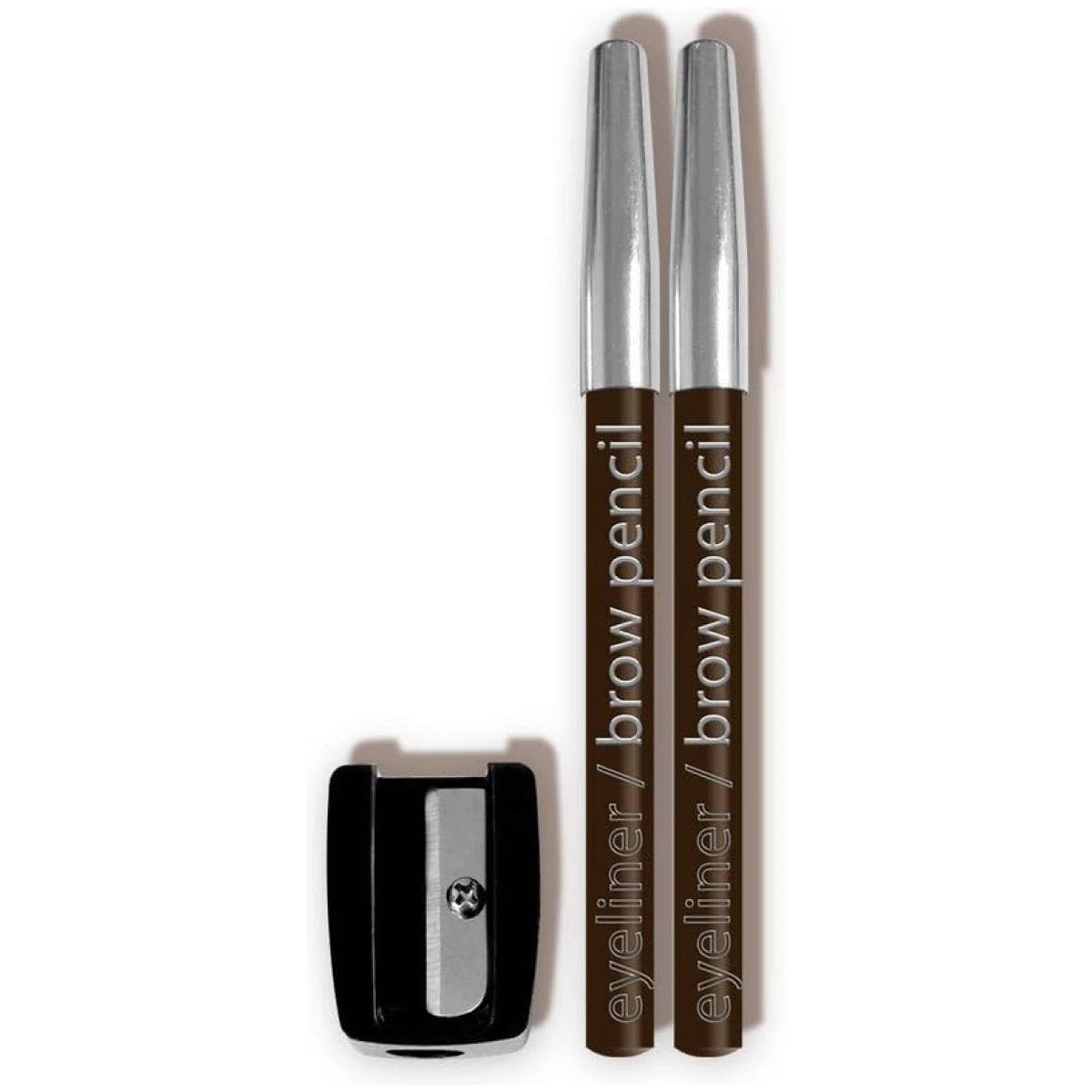 L.A. COLORS Eyeliner/Brow Pencils w/Sharpener (carded), Black CBPN222A