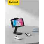 Lamicall Foldable Phone Stand for Desk - Height Adjustable Cell Phone Holder Portable Cellphone Cradle Desktop Dock Compatible with iPhone 16 15 14 13 Pro Max Mini, 12 11 XR X 8...