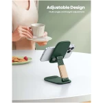 Lamicall Foldable Phone Stand for Desk - Height Adjustable Cell Phone Holder Portable Cellphone Cradle Desktop Dock Compatible with iPhone 16 15 14 13 Pro Max Mini, 12 11 XR X 8...