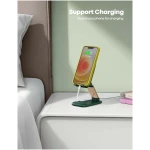 Lamicall Foldable Phone Stand for Desk - Height Adjustable Cell Phone Holder Portable Cellphone Cradle Desktop Dock Compatible with iPhone 16 15 14 13 Pro Max Mini, 12 11 XR X 8...